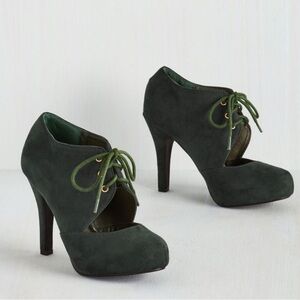 Modcloth Dark Green Heels